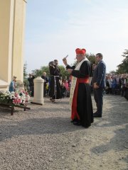 svěcení obnovené kapličky