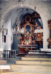 pohled do interiéru - hlavní oltář