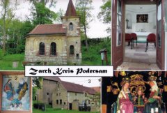 upomínková pohlednice s kaplí