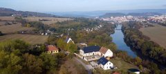 kostel ze vzduchu