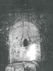 interiér vyhořelého kostela