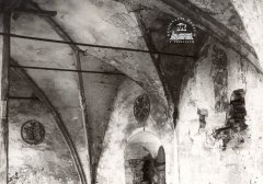 historické foto interiéru kostela