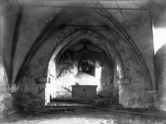 historické foto interiéru kostela