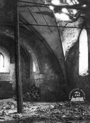 historické foto interiéru kostela