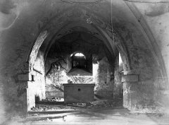 historické foto interiéru kostela