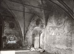 historické foto interiéru kostela