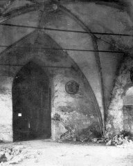 historické foto interiéru kostela
