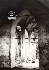historické foto interiéru kostela