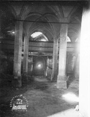 historické foto interiéru kostela