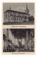 dobová pohlednice kostela