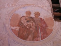 pohled do interiéru - nástropní freska
