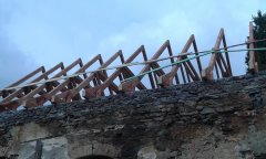 nový krov nad lodí