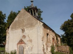 kostel před zřícením střechy