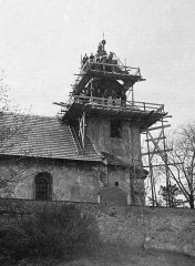 oprava střechy věže