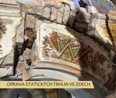 oprava statických trhlin ve zdech