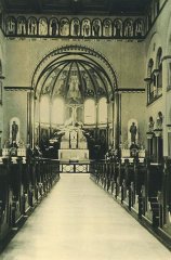 historické foto interiéru kostela