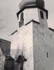 starší foto kostela - věž