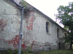 pohled na levou stěnu zezadu