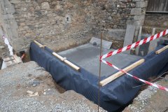 nové odvodnění kostela