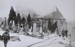 požár kostela