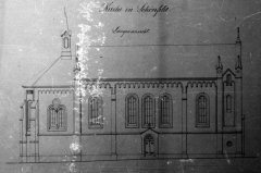 nákres kostela