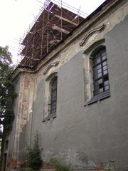 pohled na pravou stěnu zezadu