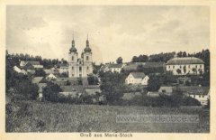 dobová pohlednice s motivem kostela