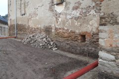 nové odvodnění kostela