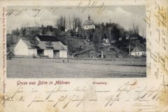 dobová pohlednice Křížového vrchu