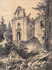 kresba kostela