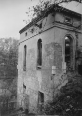 synagoga na počátku rekonstrukce, pohled od severovýchodu 