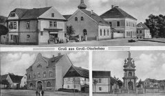 dobová pohlednice vsi s kapličkou