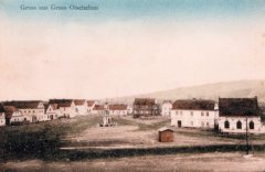 dobová pohlednice vsi s kapličkou