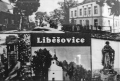 dobová pohlednice vsi s kaplí