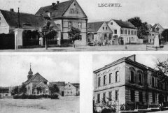 dobová pohlednice vsi s kaplí