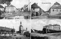 dobová pohlednice vsi s kostelem