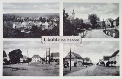 starší foto vsi s kostelem