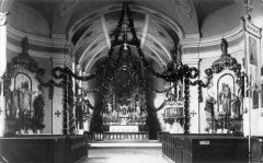 oltář kostela před zničením