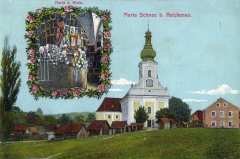 dobová pohlednice s motivem kostela