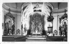 původní interiér na dobové pohlednici