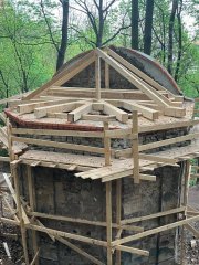 stavba nového krovu