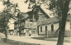 historické foto kaple (vpravo)