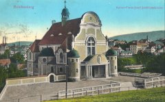 dobová pohlednice s námětem kostela