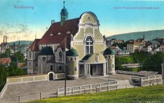 dobová pohlednice s námětem kostela