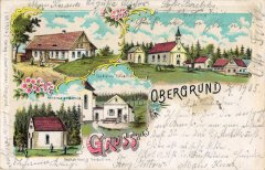 dobová pohlednice poutního areálu