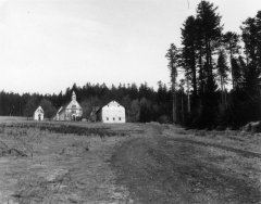 celkový pohled na poutní areál (Dušičková kaple za kaplí sv. Anny)