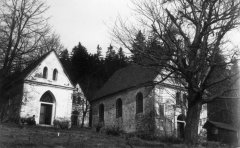 historické foto kaple (vzadu, za kaplí sv. Anny)