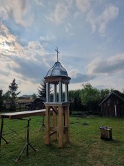 oplechovaný sanktusník připravený k instalaci na střechu