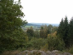 výhled od vrcholu křížové cesty