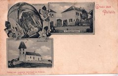 kostel na dobové pohlednici